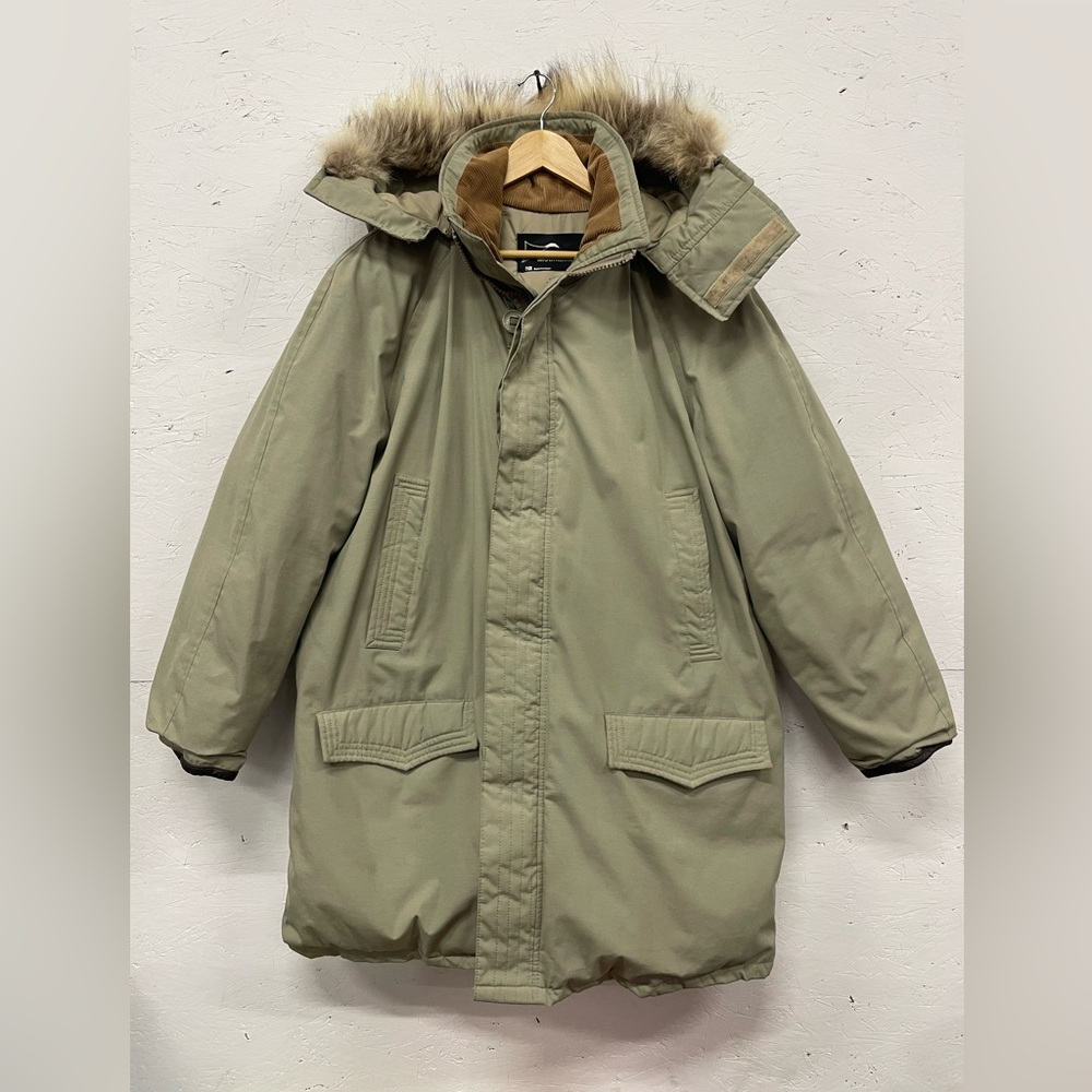 Vintage Rice Sportswear Mountaineer Fur Hooded Down Filled Parka, Size XL